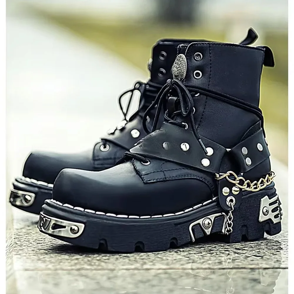 Bottes de moto en cuir véritab - Motorcycle Chain avis et prix