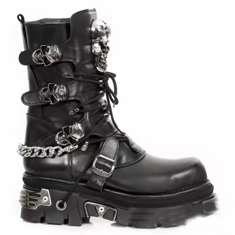 Bottes de moto en cuir véritab - Motorcycle Chain avis et prix