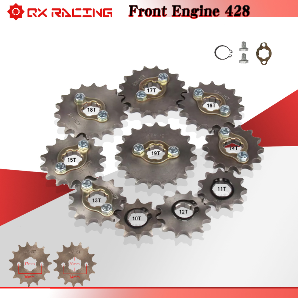 Pignon de moteur avant 17 20mm - 428 Chain avis et prix