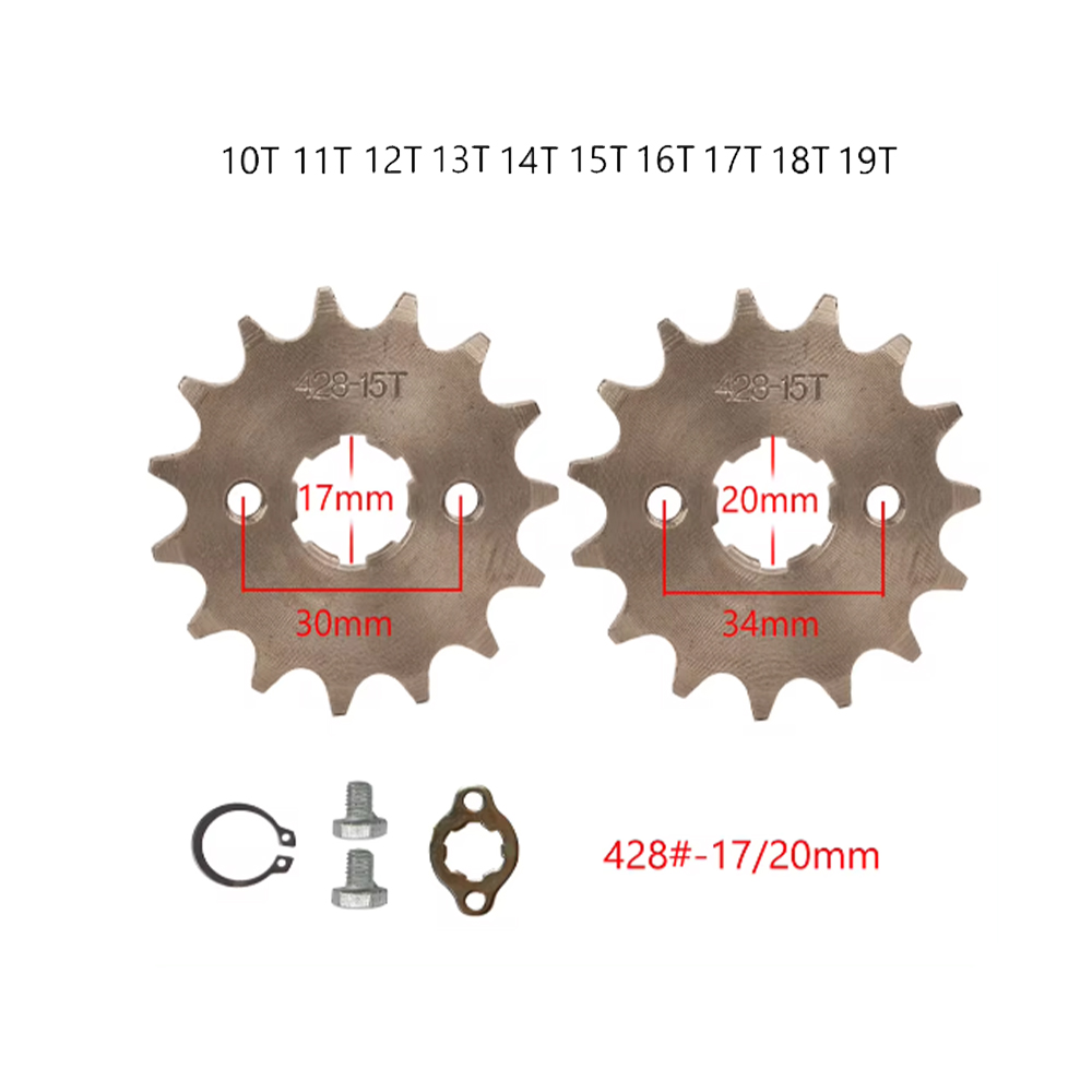 Pignon de moteur avant 17 20mm - 428 Chain avis et prix