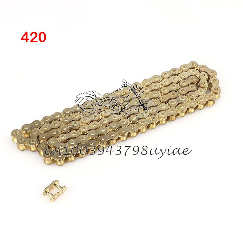 Moto 420 chaînes dorées 102L/1 - 428 Chain avis et prix