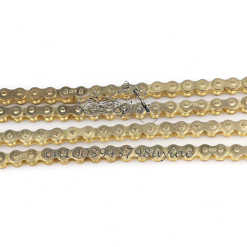 Moto 420 chaînes dorées 102L/1 - 428 Chain avis et prix