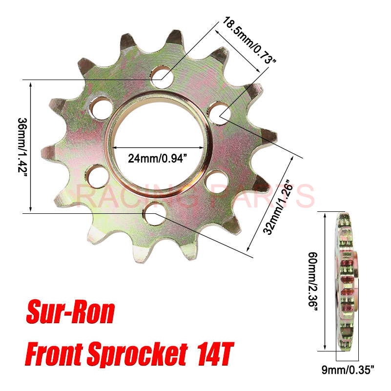 Pignon de chaîne avant 14T, ac - Xcm Chain avis et prix